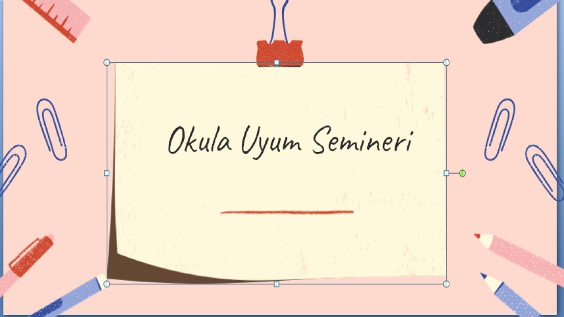 OKULA BAŞLIYORUM